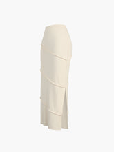 Ladder Up Cotton Rib Skirt